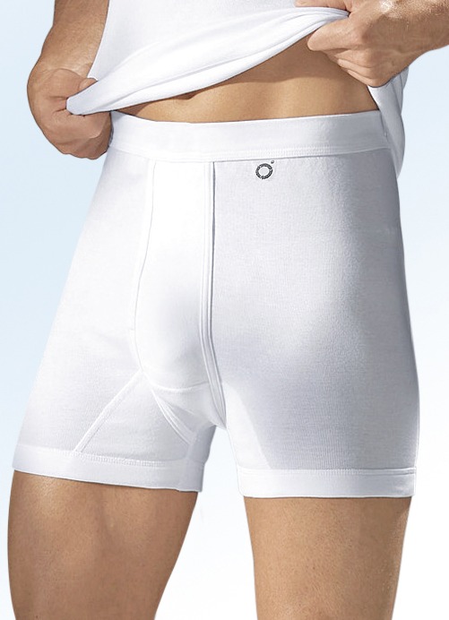 Unterwäsche - Pfeilring Dreierpack Unterhosen aus Feinripp, weiß, in Größe 005 bis 013, in Farbe WEISS Ansicht 1