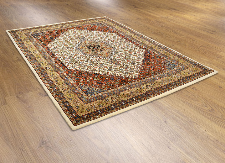 Klassisch - Handgetuftete Brücken und Teppiche aus 100% Schurwolle Ansicht 4 Klassisch - Handgetuftete Brücken und Teppiche aus 100% Schurwolle, in Größe 101 (Brücke, 40x 60 cm) bis 292 (Teppich, 250x350 cm), in Farbe ROT, in Ausführung Qualität Klassik Ansicht 4