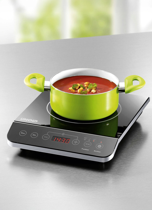 Kochen & Grillen - UNOLD Induktions-Kochplatte, in Farbe SCHWARZ Ansicht 2