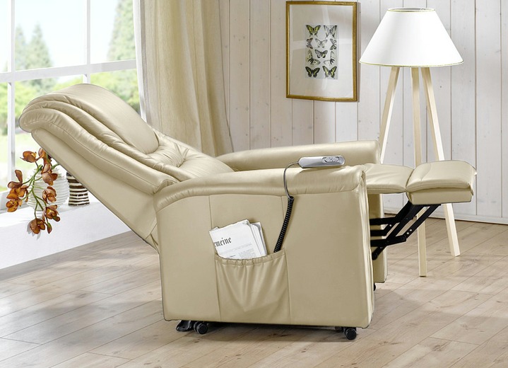 TV- & Relaxsessel - TV-Sessel mit elektrischer Aufstehhilfe, in Farbe ELFENBEIN Ansicht 1