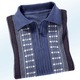 Hemden, Pullover & Shirts - Faszinierender Polopullover mit kurzem Reißverschluss, in Größe 046 bis 062, in Farbe JEANSBLAU MELIERT
