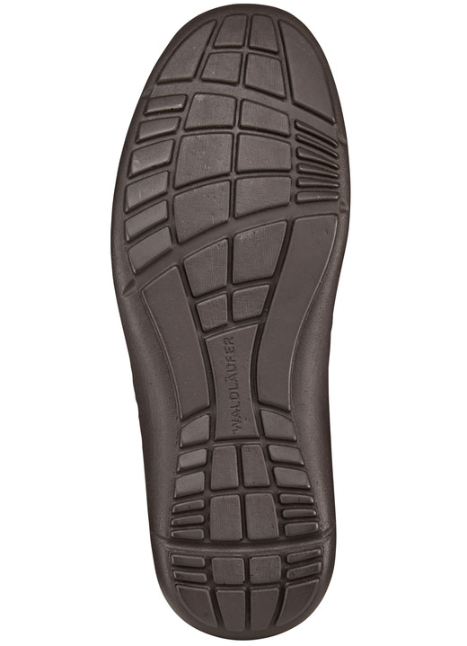 Slipper & Schnürschuhe - Waldläufer, bequeme Herren-Schnürschuhe, Weite H, mit herausnehmbarem Fußbett, in Größe 10 bis 9 1/2, in Farbe SCHWARZ Ansicht 6