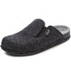 Hausschuhe - Klassische Herren-Hausschuhe, mit anatomisch geformtem Fußbett, in Größe 041 bis 047, in Farbe JEANSBLAU – Farbe ANTHRAZIT – Ansicht 1