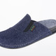 Hausschuhe - Klassische Herren-Hausschuhe, mit anatomisch geformtem Fußbett, in Größe 041 bis 047, in Farbe JEANSBLAU