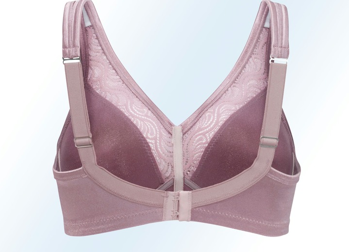 Soft-BH - Swegmark of Sweden Zweierpack BH mit Spitzeneinsätzen, in Größe 075 bis 115, in Cup C, in Farbe 1X SAND, 1X MAUVE Ansicht 6