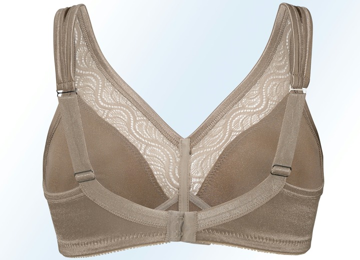 Soft-BH - Swegmark of Sweden Zweierpack BH mit Spitzeneinsätzen, in Größe 075 bis 115, in Cup B, in Farbe 1X WEISS, 1X ANTHRAZIT Ansicht 7