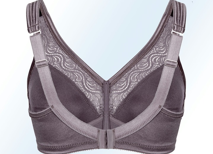 Soft-BH - Swegmark of Sweden Zweierpack BH mit Spitzeneinsätzen, in Größe 075 bis 115, in Cup B, in Farbe 1X WEISS, 1X ANTHRAZIT Ansicht 5