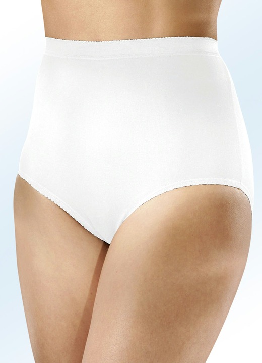 Slips - Fünferpack Slips mit Dehnbund Ansicht 2 Slips - Fünferpack Slips mit Dehnbund, in Größe 040 bis 060, in Farbe 3X SCHWARZ, 2X WEISS Ansicht 2