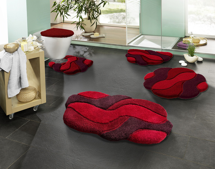 Badgarnituren - Badgarnitur von Grund in pflegeleichter Qualität, in Größe 100 (Vorleger halbrund, 50/ 80 cm) bis 112 (Deckelbezug mit Kordel, 47/ 50 cm), in Farbe BRAUN Ansicht 7