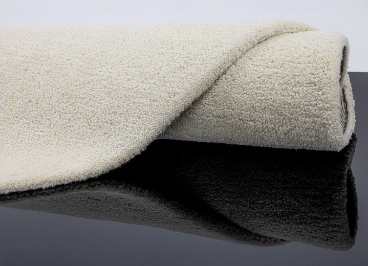 Modern - Handgetuftete Brücken, Teppiche und Bettumrandung, in Größe 111 (Brücke, 60x 90 cm) bis 325 (2 Brücken, 70x140 cm, und 1 Läufer, 70x340 cm), in Farbe UNI BEIGE Ansicht 12