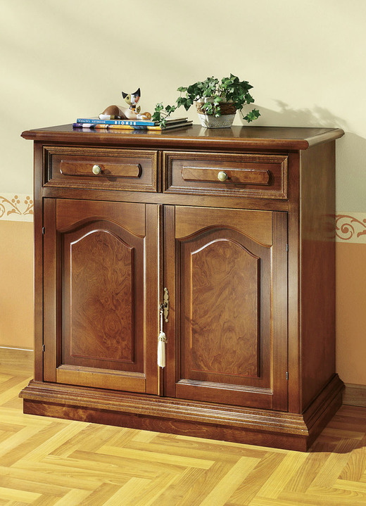 Sideboards & Kommoden - Teilmassive Kommode mit Echtholzfurnier, in Farbe KIRSCHBAUM, in Ausführung Kommode, 1-türig Ansicht 5
