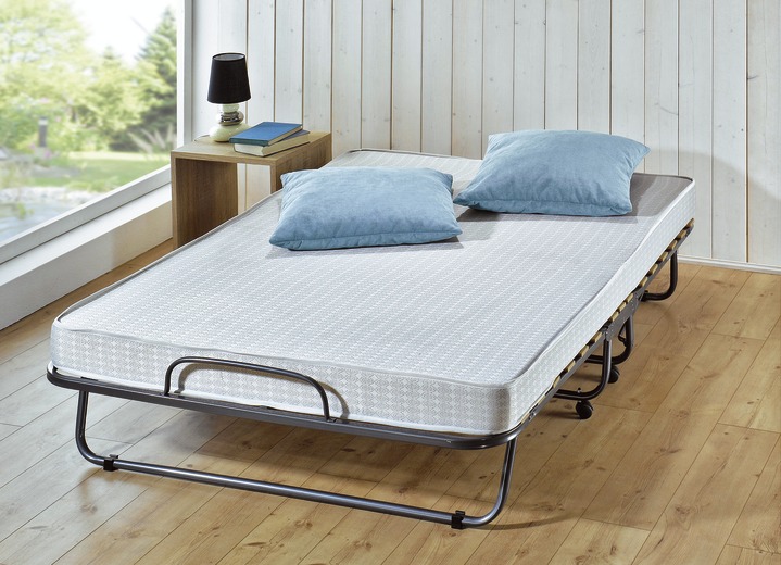 Betten - Gästebett mit Metallrahmen und Aufstellautomatik, in Farbe ANTHRAZIT-GRAU, in Ausführung Breite 80 cm Ansicht 1