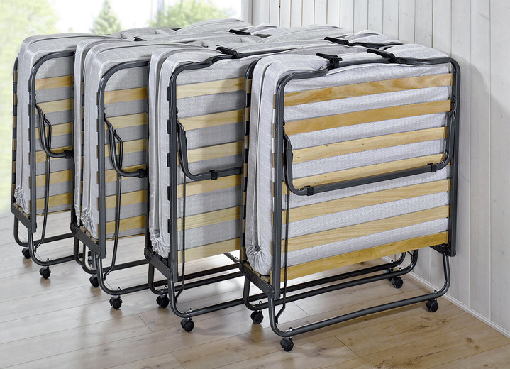 Betten - Gästebett mit Metallrahmen und Aufstellautomatik, in Farbe ANTHRAZIT-GRAU, in Ausführung Breite 80 cm Ansicht 2