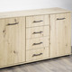 Sideboards & Kommoden - Kommoden in hochwertiger, stabiler Ausführung, in Farbe ARTISAN EICHE, in Ausführung Kommode mit 2 Nischen, Höhe 71 cm – Farbe ARTISAN EICHE – Ansicht 1