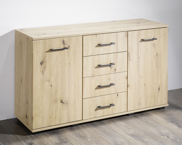 Sideboards & Kommoden - Kommoden in hochwertiger, stabiler Ausführung, in Farbe ARTISAN EICHE, in Ausführung Kommode mit 2 Nischen, Höhe 71 cm Ansicht 17