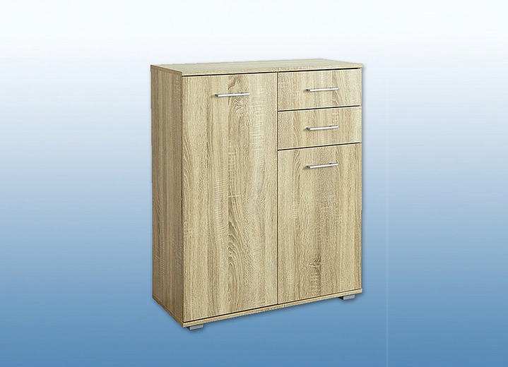 Sideboards & Kommoden - Kommoden in hochwertiger, stabiler Ausführung, in Farbe ARTISAN EICHE, in Ausführung Kommode mit 2 Nischen, Höhe 71 cm Ansicht 9
