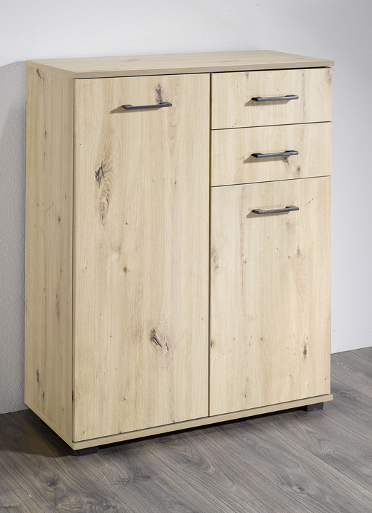 Sideboards & Kommoden - Kommoden in hochwertiger, stabiler Ausführung, in Farbe ARTISAN EICHE, in Ausführung Kommode mit 2 Nischen, Höhe 71 cm Ansicht 24