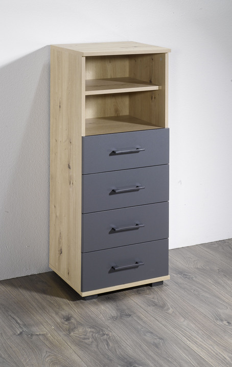 Sideboards & Kommoden - Kommoden in hochwertiger, stabiler Ausführung, in Farbe ARTISAN EICHE, in Ausführung Kommode mit 2 Nischen, Höhe 71 cm Ansicht 19