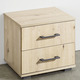 Kleinmöbel - Nachttisch in hochwertiger, stabiler Ausführung, in Farbe ARTISAN EICHE, in Ausführung Nachttisch mit 2 Schubladen