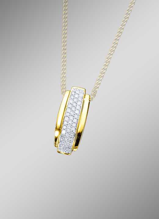 mit Diamanten - Anhänger mit Diamanten, in Farbe  Ansicht 1