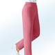 Hosen - Hose mit vorverlegter Seitennaht in 8 Farben – Farbe KORALLE – Ansicht 1 Hosen - Hose mit vorverlegter Seitennaht in 8 Farben, in Größe 019 bis 235, in Farbe DUNKELGRAU – Farbe KORALLE – Ansicht 1