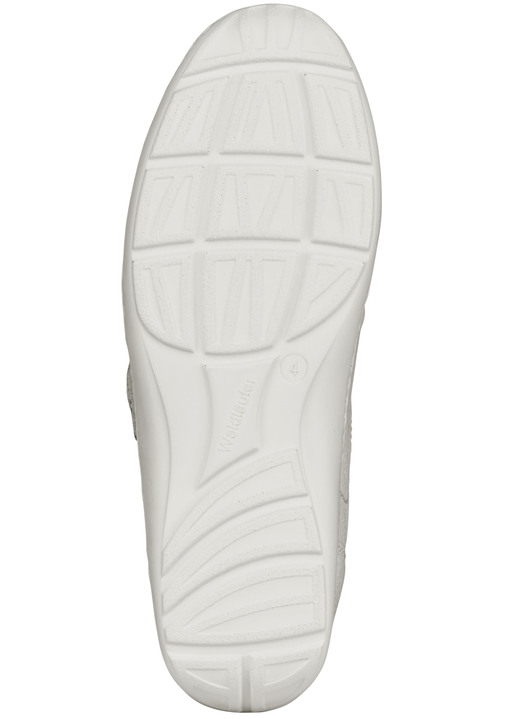 Komfortschuhe - Waldläufer Slipper mit praktischem Klettverschluss, in Größe 4 bis 8 1/2, in Farbe MATTSILBER Ansicht 7