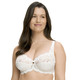 BHs - Susa Bügel-BH mit zauberhafter Elastikspitze, in Größe 075 bis 110, in Cup E, in Farbe WEISS – Farbe ECRU – Ansicht 7