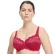 BHs - Susa Bügel-BH mit zauberhafter Elastikspitze, in Größe 075 bis 110, in Cup B, in Farbe ZARTAPRICOT – Farbe ROT – Ansicht 5