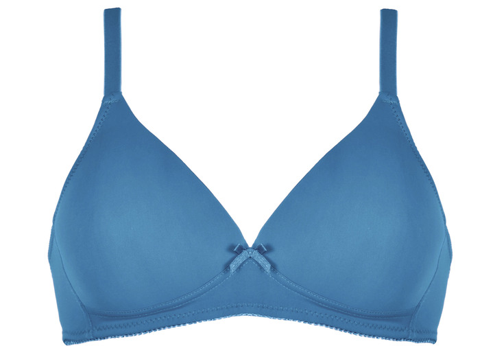 Soft-BH - Naturana Zweierpack BH mit gepolsterten Cups Ansicht 9 Soft-BH - Naturana Zweierpack BH mit gepolsterten Cups, in Größe 075 bis 095, in Cup C, in Farbe 1X WEISS, 1X Puder Ansicht 9