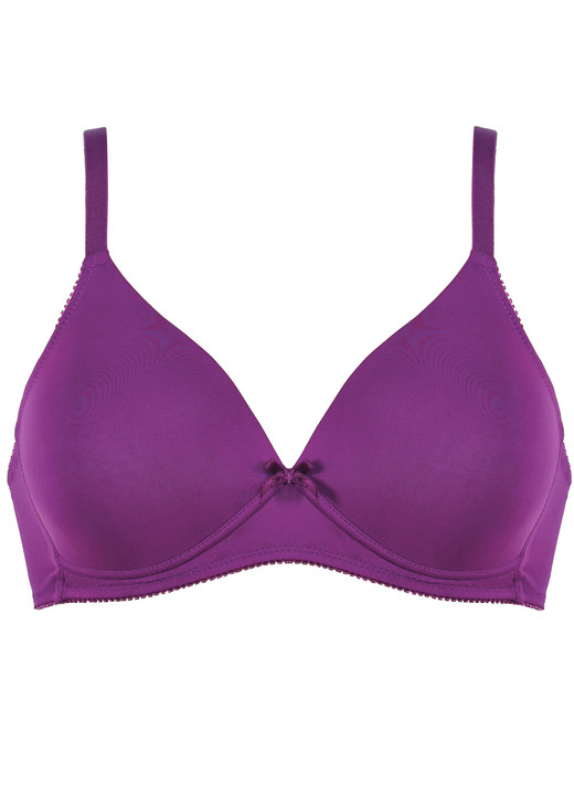 Soft-BH - Naturana Zweierpack BH mit gepolsterten Cups, in Größe 075 bis 095, in Cup A, in Farbe 2X WEISS Ansicht 9