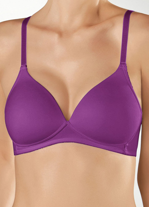 Soft-BH - Naturana Zweierpack BH mit gepolsterten Cups Ansicht 10 Soft-BH - Naturana Zweierpack BH mit gepolsterten Cups, in Größe 075 bis 095, in Cup A, in Farbe 1X WEISS, 1X Puder Ansicht 10