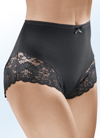 Dreierpack Pants mit Elastikspitze