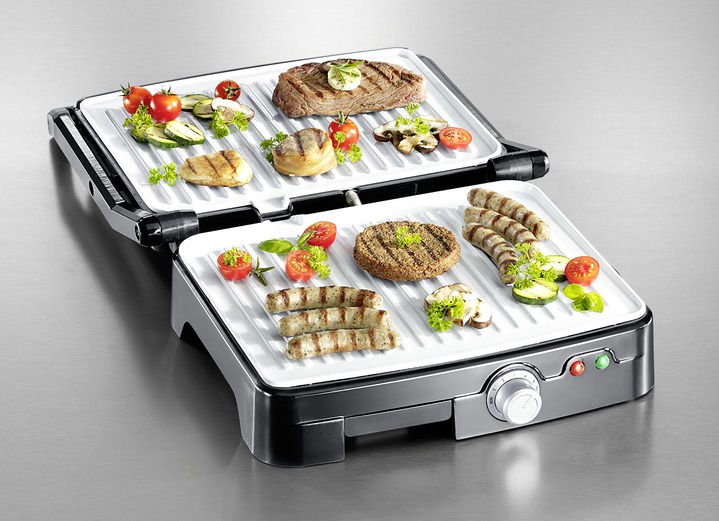 - Tischgrill, 2-in-1, in Farbe SCHWARZ Ansicht 2