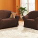 Sessel- & Sofaüberwürfe - Bi-elastische Stretchbezüge – Farbe BRAUN – Ansicht 1 Sessel- & Sofaüberwürfe - Bi-elastische Stretchbezüge, in Größe 101 (Sesselbezug) bis 106 (Stuhlbezug), in Farbe BRAUN – Farbe BRAUN – Ansicht 1