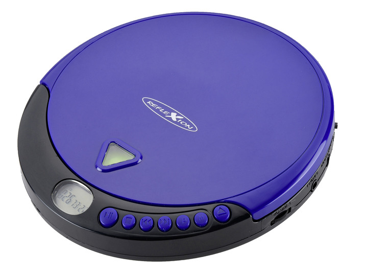 Modern - Tragbarer CD-Spieler mit integriertem Radio, in Farbe BLAU