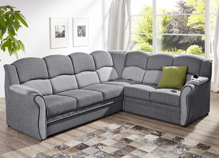 Funktions-Polstermöbel - Teilmassive Polstermöbel, in Farbe CAMEL-BEIGE, in Ausführung Zweisitzer Ansicht 4