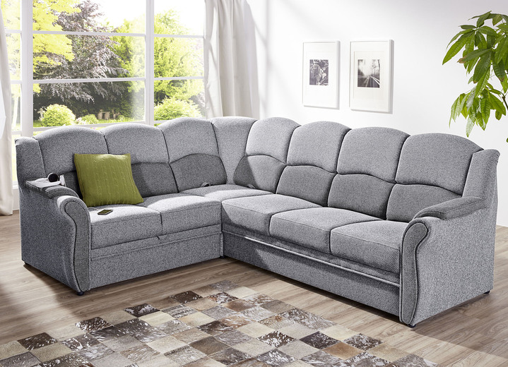 Funktions-Polstermöbel - Teilmassive Polstermöbel, in Farbe CAMEL-BEIGE, in Ausführung Zweisitzer Ansicht 9