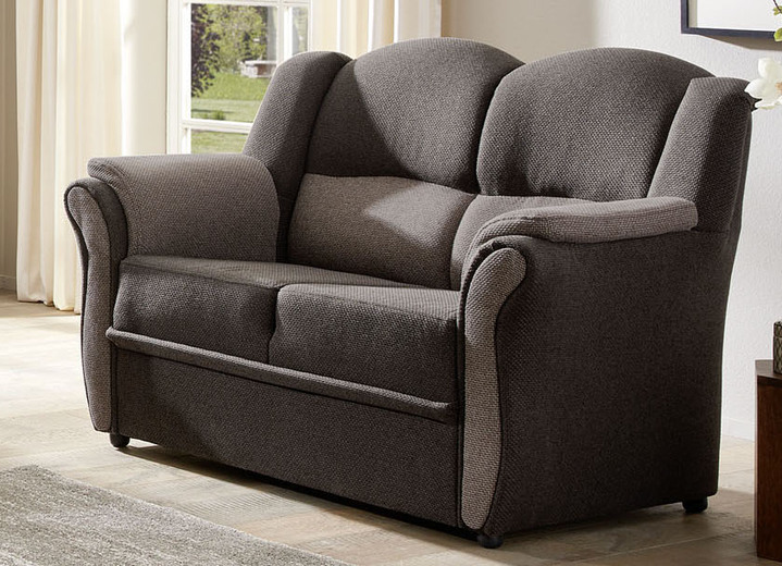 Funktions-Polstermöbel - Teilmassive Polstermöbel, in Farbe CAMEL-BEIGE, in Ausführung Zweisitzer Ansicht 39