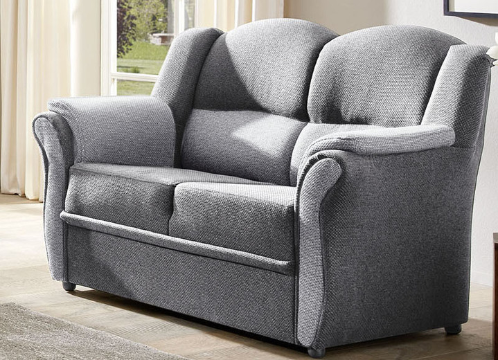 Funktions-Polstermöbel - Teilmassive Polstermöbel, in Farbe CAMEL-BEIGE, in Ausführung Zweisitzer Ansicht 40