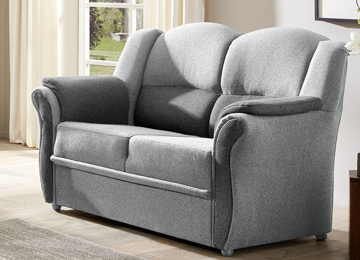 Funktions-Polstermöbel - Teilmassive Polstermöbel, in Farbe CAMEL-BEIGE, in Ausführung Zweisitzer Ansicht 41