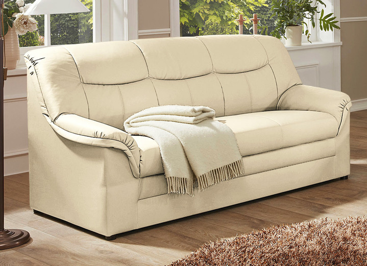 Polstermöbel - Polstermöbel auf stabilem Holzgrundgestell Ansicht 6 Polstermöbel - Polstermöbel auf stabilem Holzgrundgestell, in Farbe CREME, in Ausführung Hocker Ansicht 6