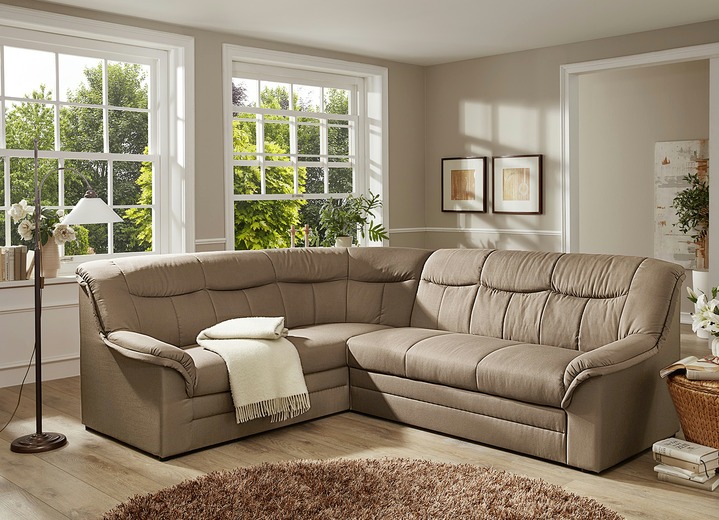 Polstermöbel - Polstermöbel auf stabilem Holzgrundgestell Ansicht 3 Polstermöbel - Polstermöbel auf stabilem Holzgrundgestell, in Farbe CREME, in Ausführung Hocker Ansicht 3