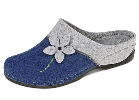 Laurina, klassische Damen-Hausschuhe, mit anatomisch geformtem Fußbett