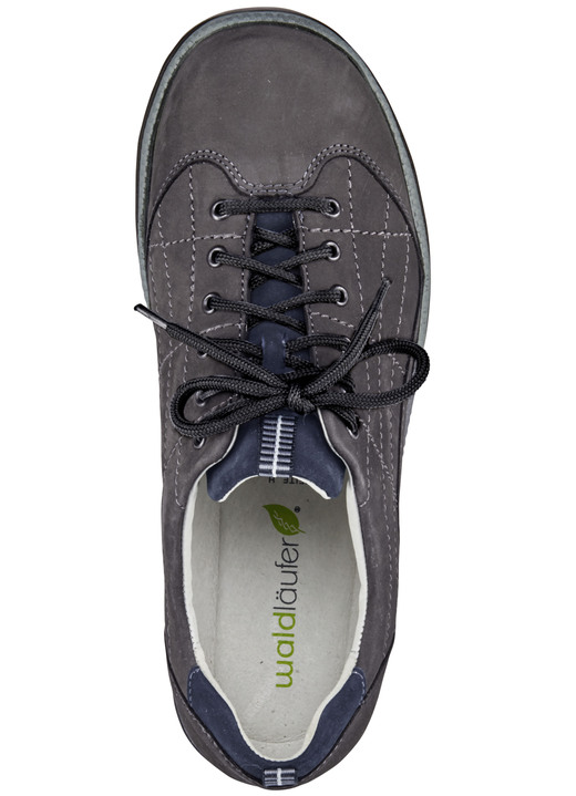 Komfortschuhe - Waldläufer Schnürschuh aus hochwertigem Leder, in Größe 3 1/2 bis 8, in Farbe GRAFIT Ansicht 2