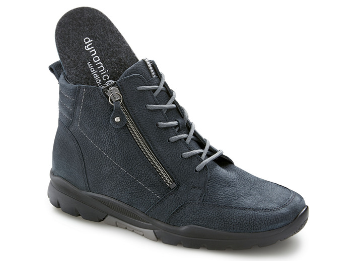 Komfortschuhe - Waldläufer, gefütterte Damen-Stiefeletten, Winterschuhe, Weite H, mit herausnehmbarem Fußbett, in Größe 4 1/2 bis 9, in Farbe DUNKELBLAU Ansicht 2