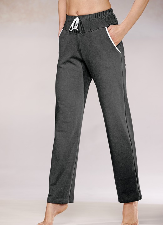 Freizeithosen - Hose mit bequemem Dehnbund, in Größe 018 bis 060, in Farbe PETROL Ansicht 2