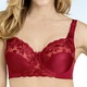 BHs - Miss Mary Bügel-BH mit floraler Tüllstickereispitze im Vorderteil – Farbe ROT – Ansicht 3 BHs - Miss Mary Bügel-BH mit floraler Tüllstickereispitze im Vorderteil, in Größe 075 bis 110, in Cup C, in Farbe TÜRKIS – Farbe ROT – Ansicht 3