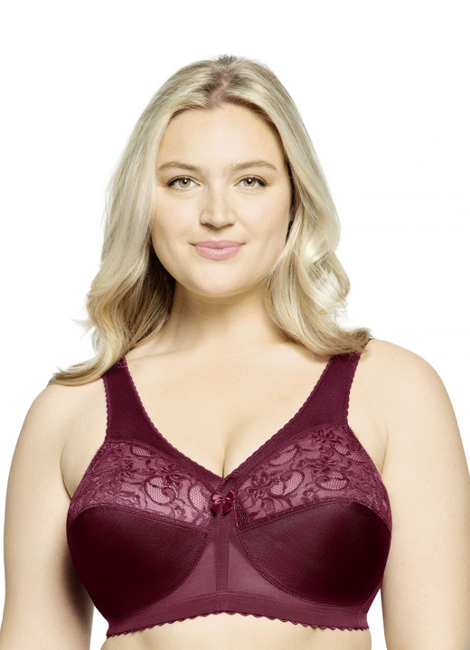 Soft-BH - Glamorise Stütz-BH mit Spitze Ansicht 7 Soft-BH - Glamorise Stütz-BH mit Spitze, in Größe 080 bis 130, in Cup G, in Farbe BEIGE Ansicht 7
