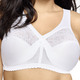 Soft-BH - Glamorise Stütz-BH mit Spitze – Farbe WEISS – Ansicht 1 Soft-BH - Glamorise Stütz-BH mit Spitze, in Größe 080 bis 130, in Cup G, in Farbe BEIGE – Farbe WEISS – Ansicht 1