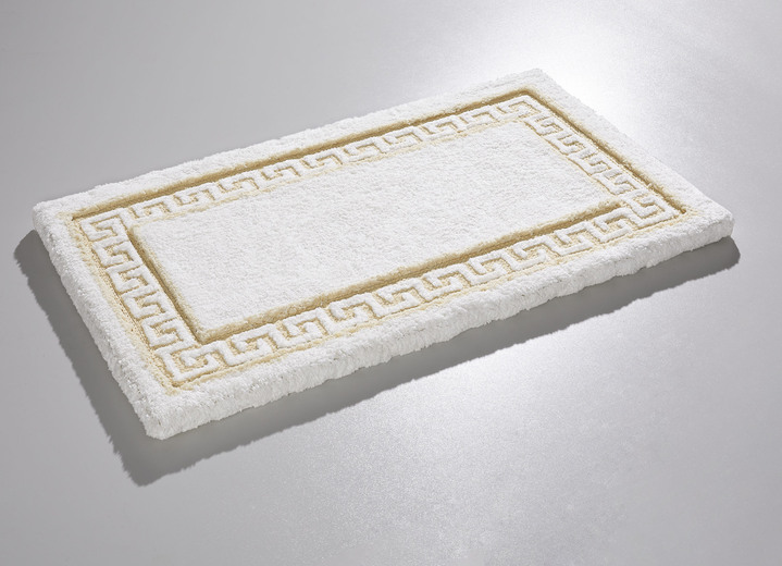 Badgarnituren - Badgarnitur mit Mäander-Bordüre, in Größe 100 (Vorleger halbrund, 50/ 80 cm) bis 112 (Deckelbezug mit Kordel, 47/ 50 cm), in Farbe BEERE Ansicht 15